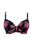 Rose Blossom Moulded Bra Black Rose