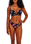 Freya Rose Blossom Thong Black Rose Rose Blossom Thong Black Rose