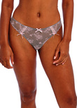 Offbeat Decadence Thong Grey / Pink