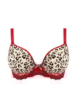 Freya Cherish Me Moulded Plunge Bra Red Leopard Cherish Me Moulded Bra Red Leopard