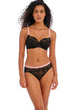 Offbeat Side Support Bra Black