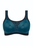 Freya Dynamic Soft Cup Crop Top Sports Bra Midnight Leopard Dynamic Crop Top Sports Bra Midnight Leopard
