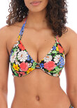 Floral Haze Halter Bikini Top Multi