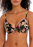 Savanna Sunset Plunge Bikini Top Multi