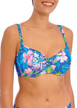 Hot Tropics Sweetheart Bikini Top Blue