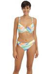 Summer Reef Plunge Bikini Top Aqua
