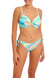 Summer Reef Bikinihose mit niedriger Taille Aqua