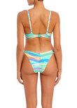 Summer Reef Bikinihose mit niedriger Taille Aqua