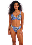 Mali Beach High Apex Bikini Top Cornflower