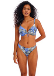 Mali Beach Plunge Bikini Top Cornflower