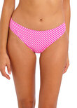 Jewel Cove Bikinihose mit niedriger Taille Stripe Raspberry