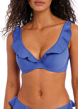 Freya Jewel Cove High Apex Bikini Top Plain Azure Jewel Cove Plunge Bikini Top Plain Azure
