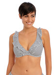 Jewel Cove Bikini Plunge Stripe Black