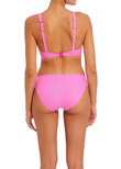 Jewel Cove Plunge Bikini Top Stripe Raspberry