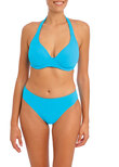 Jewel Cove Halter Bikini Top Plain Turquoise
