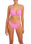 Jewel Cove Halter Bikini Top Stripe Raspberry