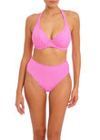 Jewel Cove Halter Bikini Top Stripe Raspberry