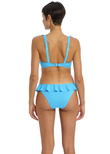 Jewel Cove Slip Bikini taille basse Plain Turquoise