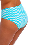 Jewel Cove High Coverage Bikini Brief Stripe Turquoise