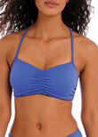 Freya Jewel Cove Bralette Bikini Top Plain Azure Jewel Cove Crop Bikini Top Plain Azure