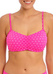 Jewel Cove Crop Bikini Top Raspberry