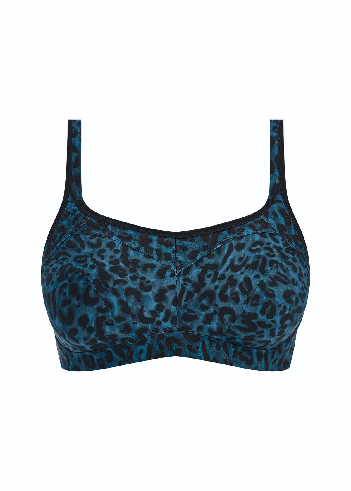 Leopard Ba High-octane Midnight Leopard Underwire Sports Bra from Freya