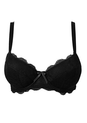 Freya Fancies Padded Half Cup Bra Black Freya Fancies  Black