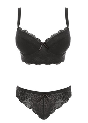 Freya Fancies Longline Bra Black Freya Fancies  Black