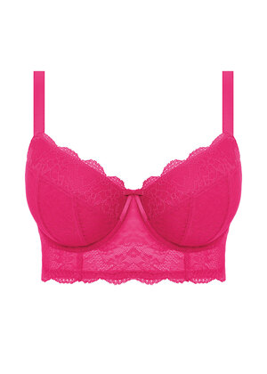 Freya Fancies Longline Bra Hot Pink Freya Fancies  Hot Pink
