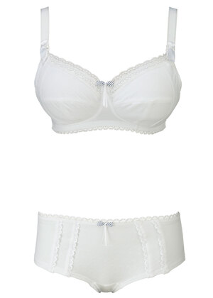 Rosie Soft Cup Nursing Bra White Rosie  White