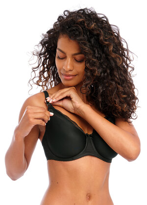 Pure Moulded Nursing Bra Black Pure  Black