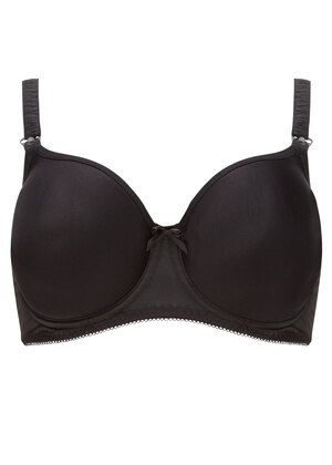 Pure Moulded Nursing Bra Black Pure  Black