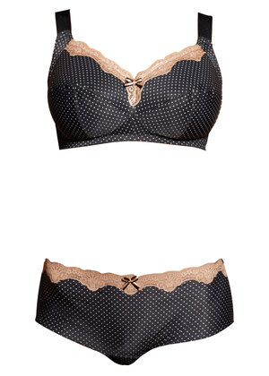 Dotty Soft Cup Bra Black Dotty  Black
