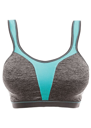 Force Soft Cup Crop Top Sports Bra Carbon Force  Carbon
