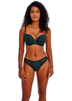 Tailored Molded Plunge Bra Deep Emerald Tailored  Deep Emerald