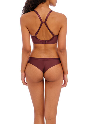 Tailored Moulded Plunge Bra Dark Cherry Tailored  Dark Cherry