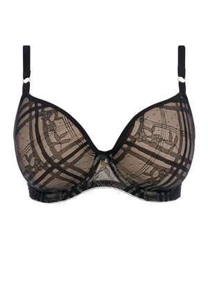Freya Fatale Moulded Plunge Bra Noir Freya Fatale  Noir