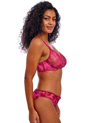 Rose Blossom Plunge Bra Red Rose Rose Blossom  Red Rose