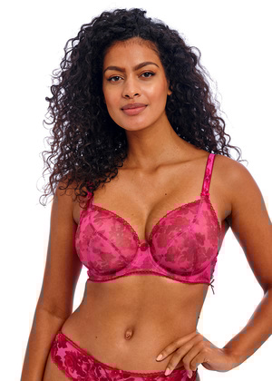 Rose Blossom Plunge Bra Red Rose Rose Blossom  Red Rose