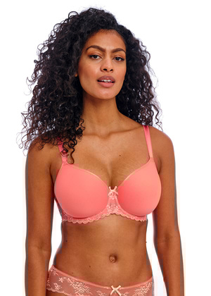 Offbeat Decadence Molded Spacer Bra Sunset Coral Offbeat Decadence  Sunset Coral