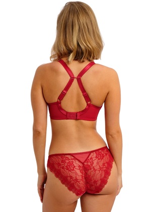 Fascinate Moulded Plunge Bra Cherry Fascinate  Cherry
