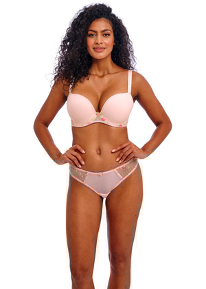 Love Crush Molded Plunge Bra Pink Champagne Love Crush  Pink Champagne