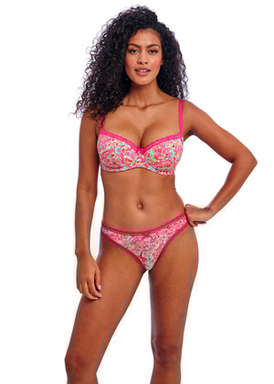 Freya Flirt Padded Half Cup Bra Hot Pink Freya Flirt  Hot Pink