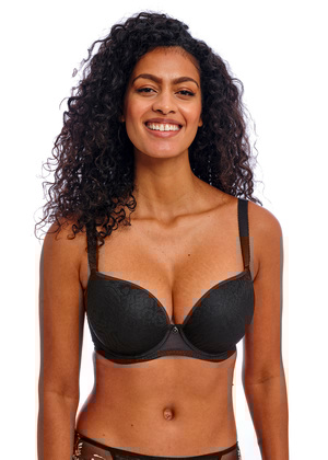 Love-haze Molded Plunge Bra Black Love-haze  Black