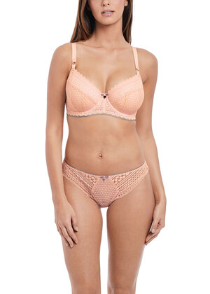 Daisy Lace Padded Half Cup Bra Blush Daisy Lace  Blush