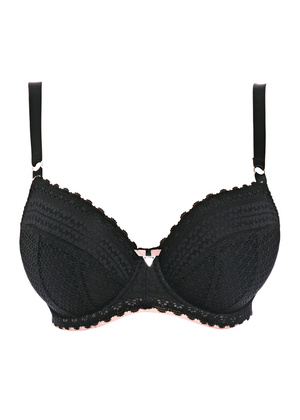 Daisy Lace Padded Half Cup Bra Noir Daisy Lace  Noir
