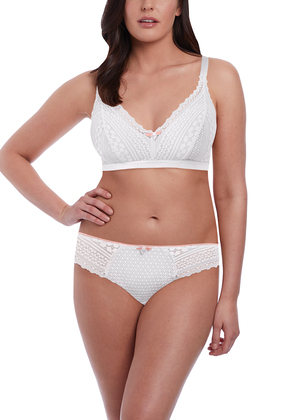 Daisy Lace Bralette White Daisy Lace  White