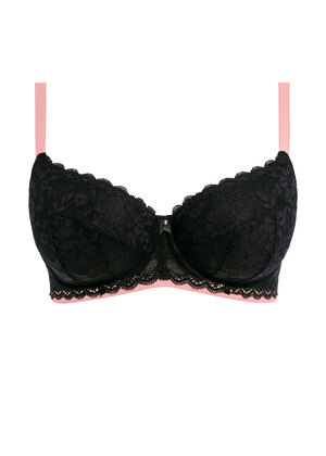 Offbeat Padded Half Cup Bra Black Offbeat  Black