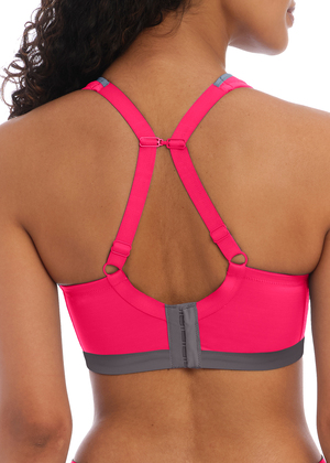 Dynamic Soft Cup Crop Top Sports Bra Hot Crimson Dynamic  Hot Crimson
