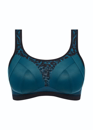 Dynamic Soft Cup Crop Top Sports Bra Midnight Leopard Dynamic  Midnight Leopard